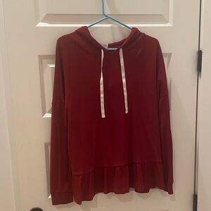 Time and Tru Red Maternity Top